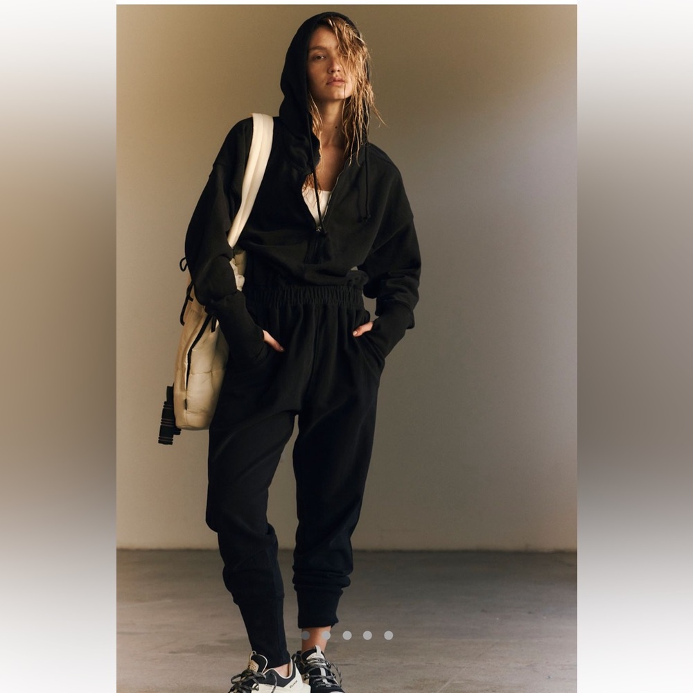 FREE PEOPLE MOVEMENT training day jumpsuit black